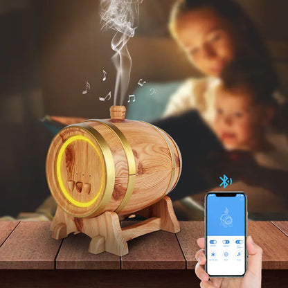 Smart Aromatherapy Diffuser 350ML – Elegant 3-in-1 (Diffuser, Humidifier &amp; Bluetooth Speaker)