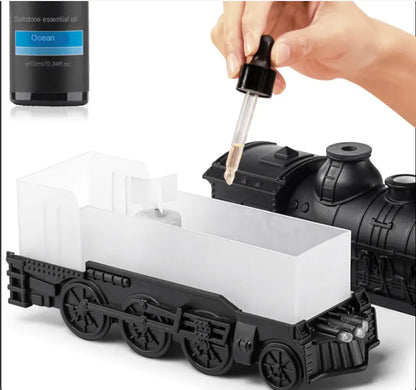 Vintage Locomotive Essential Oil Diffuser with LED Mood Lighting